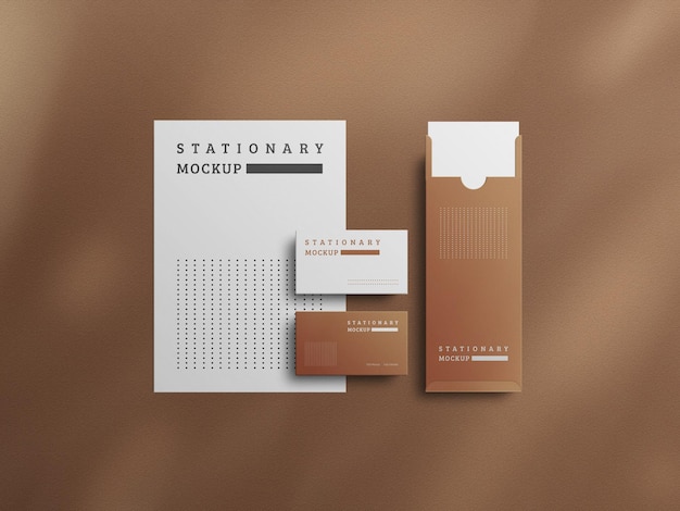 Modern stationery mockup design