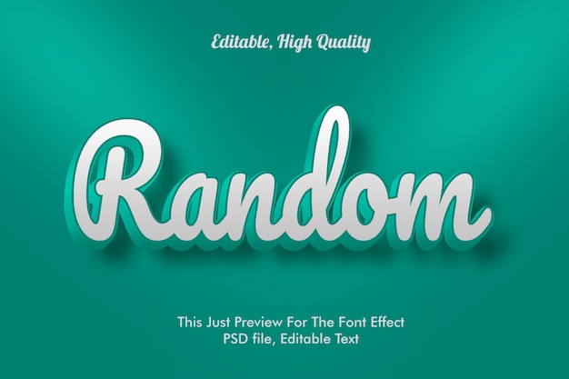 modern styled 3D trendy, font effect template