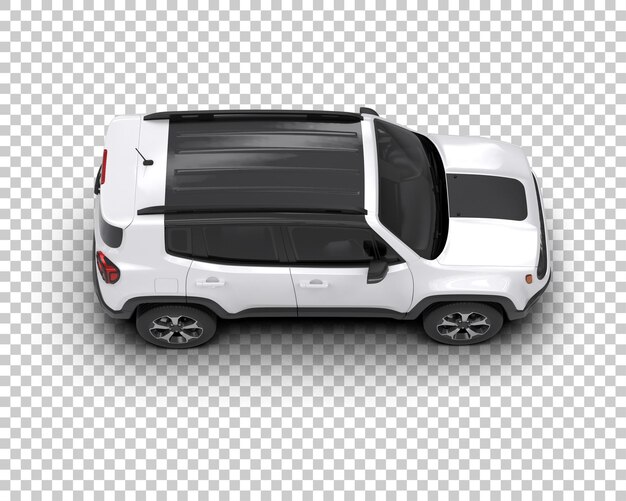 PSD modern suv isolated on background 3d rendering illustration