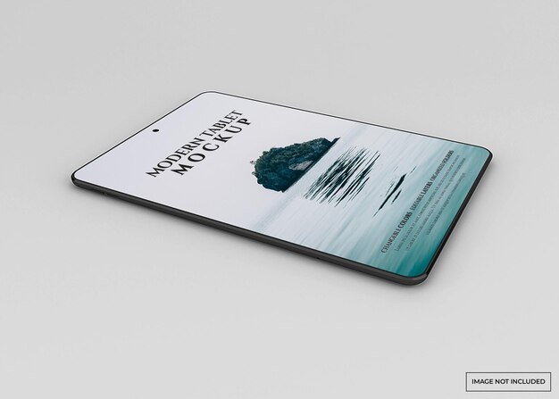 Modern tablet mockup isolated