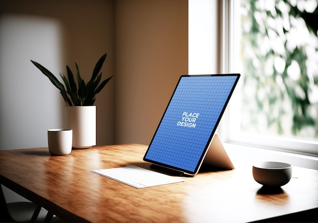 Modern Technology Display Tablet Screen Mockup Template