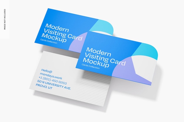 Modern Visiting Card Set Mockup