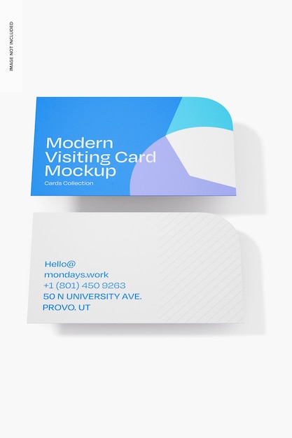 Modern Visiting Cards Mockup