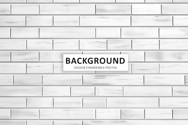 Modern white brick wall texture for background