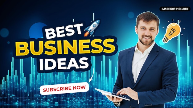 modern youtube thumbnail design for business video