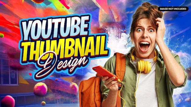 modern youtube thumbnail design