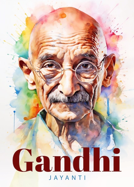 PSD mohandas karam chandra gandhi birthday mahatma gandhi poster design