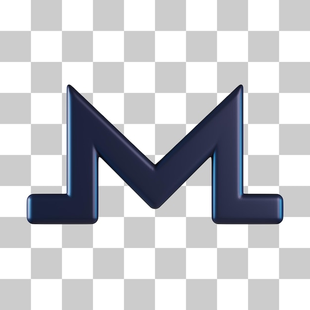 Monero 3D Icon