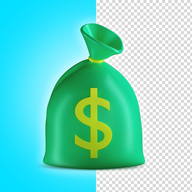 Money Bag 3d illustration