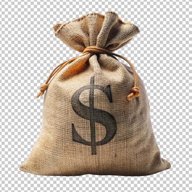 PSD money bag transparent background