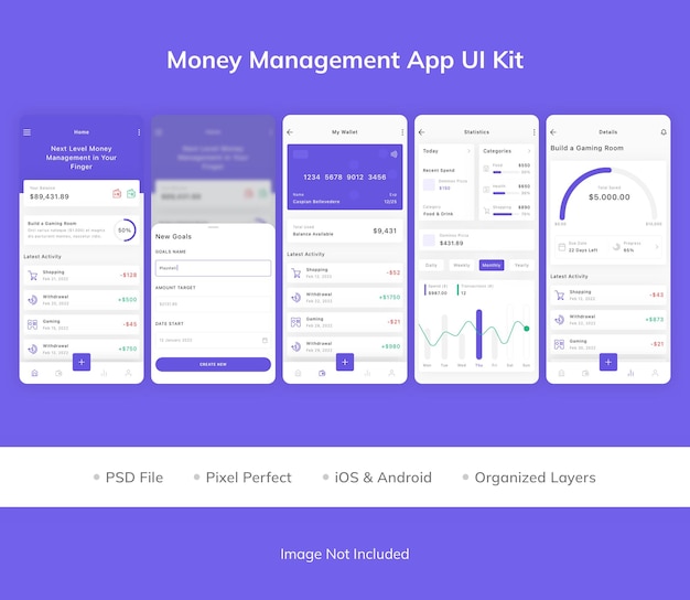 Money Management App UI Kit