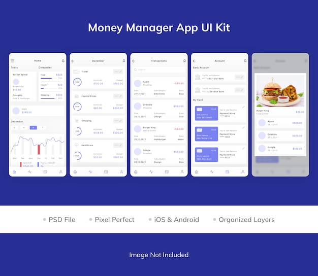 Money Manager App UI Kit