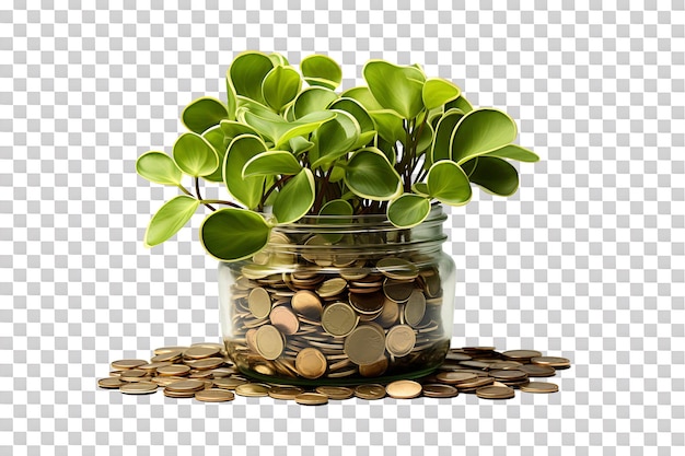 Money Plant isolated on transparent background