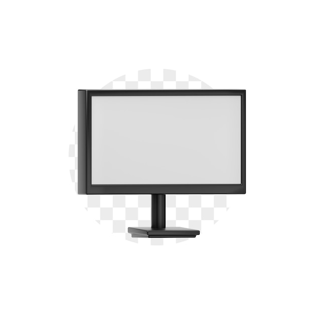 PSD monitor 3d icon