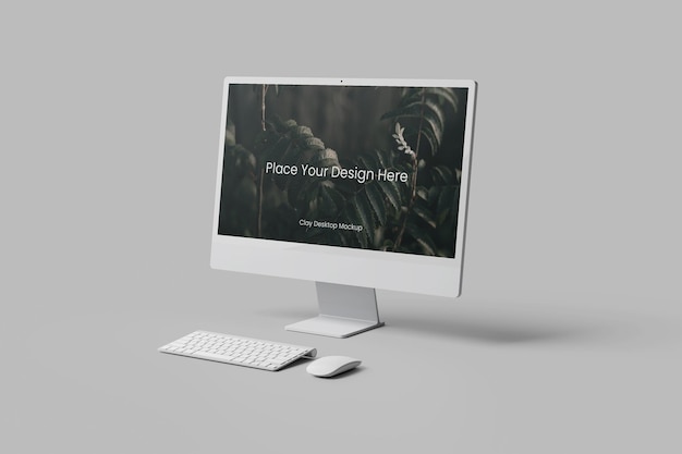 Monitor desktop mockup