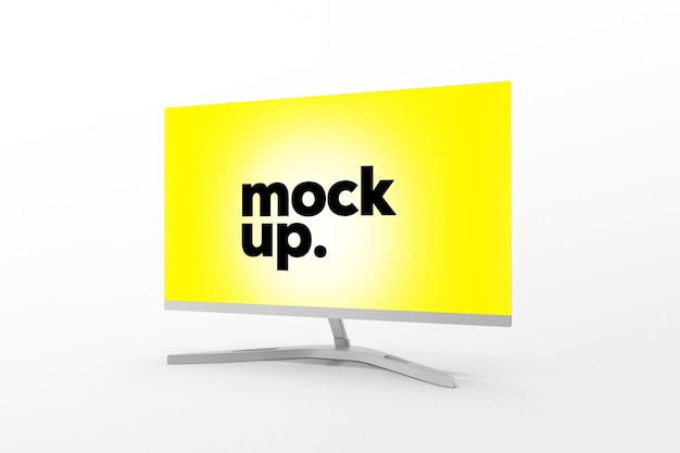 Monitor Screen Mockup Template PSD