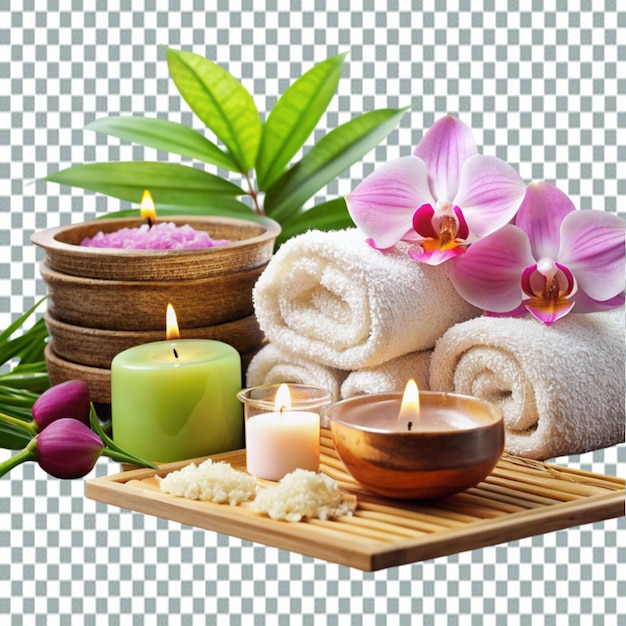 PSD monsoon spa packages on transparent background