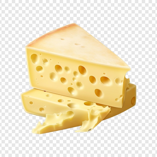 Monterey Jack isolated on transparent background