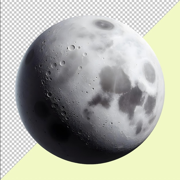 Moon planet icon Image on Transparent Background