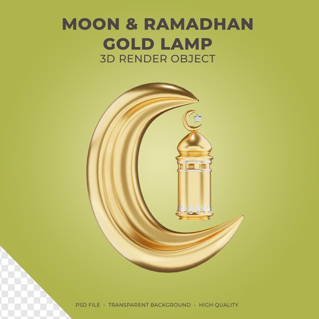 MOON RAMADHAN GOLD LAMP