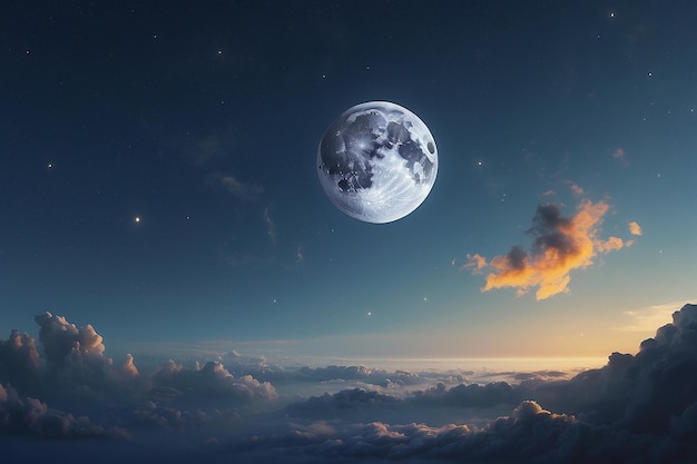 PSD moon sky