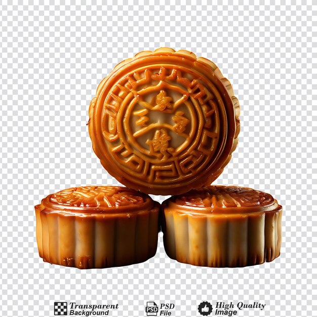 PSD mooncakes isolated on transparent background