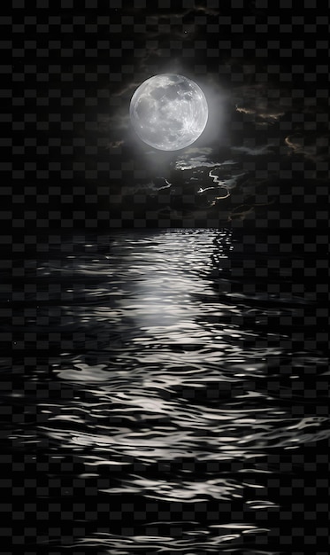 Moonlight With Silver Sheen Cool Radiant Enhancing Mystical PNG Y2K Neon Light Effect Design