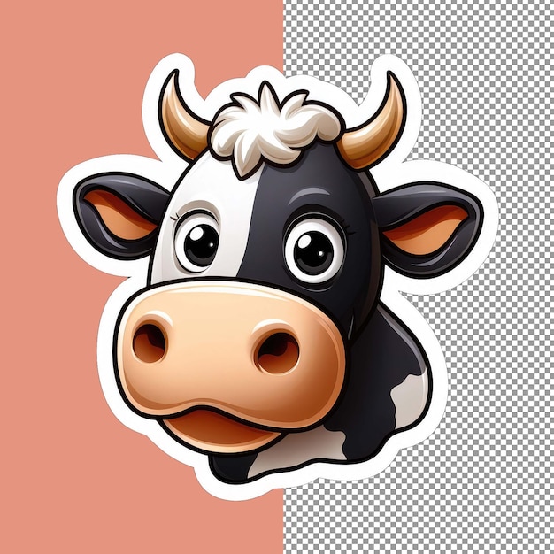 Mootiful Cow Grazing PNG Sticker