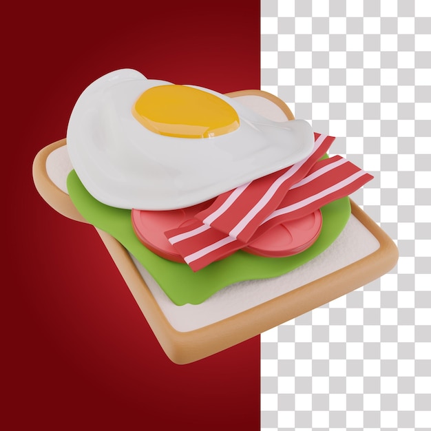 Morning Breakfast 3D Icon