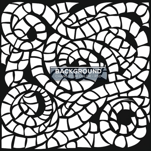 mosaic pattern mosaic swirl black and white coloring page solid black lines