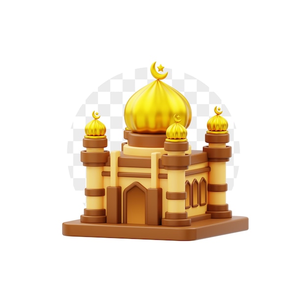 Mosque Building 3D Icon