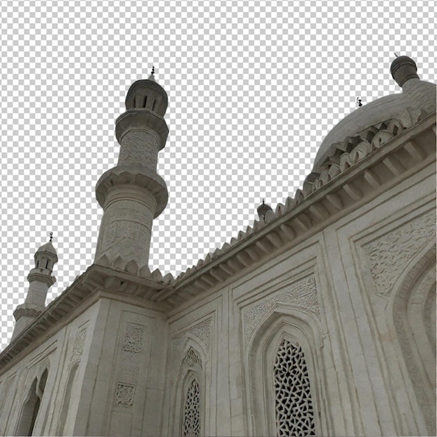 PSD mosque isolated on transparent background