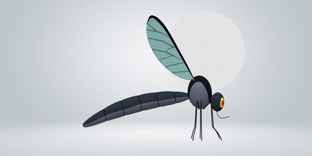 PSD mosquito isolated on a transparent background