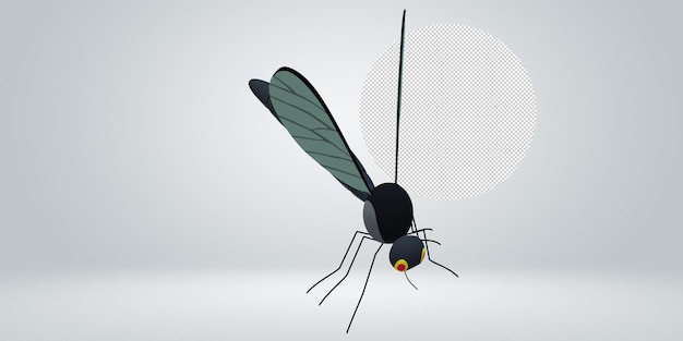 Mosquito isolated on a Transparent Background