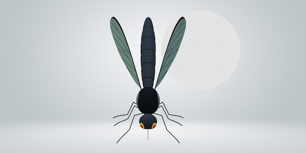 Mosquito isolated on a Transparent Background