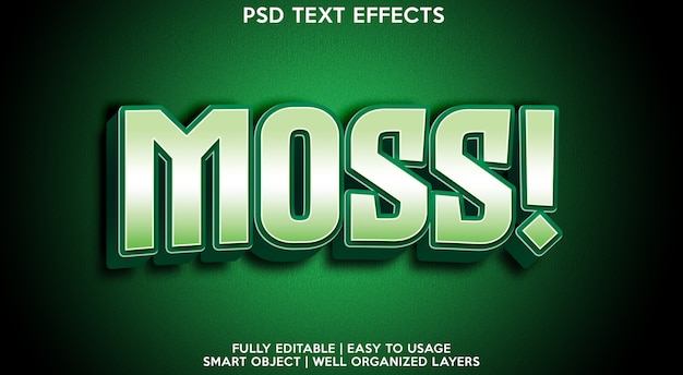 moss! Text Effect Template