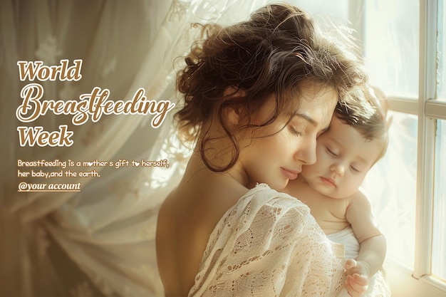 PSD a mother and child are holding their hands and the words quot i love your child quot on the cover