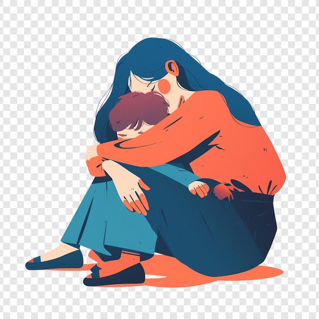 PSD mother and child embrace