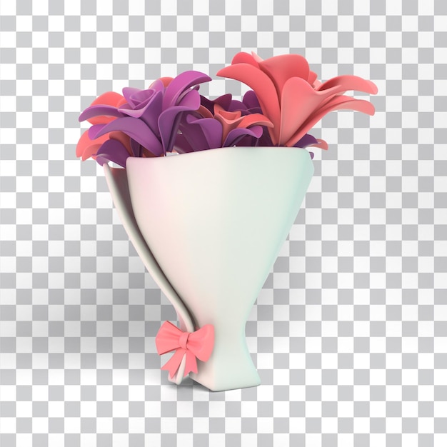 PSD mother day flower bouquet