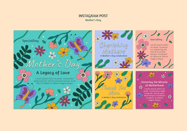 Mother's day celebration  instagram posts