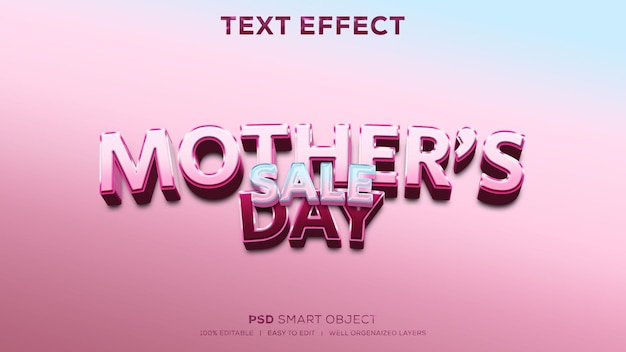 Mother's day PSD text effect