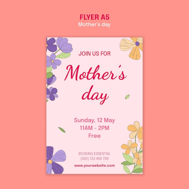 PSD mother's day template design