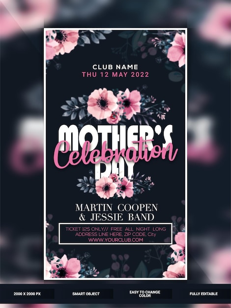 Mothers day celebration instagram web banner