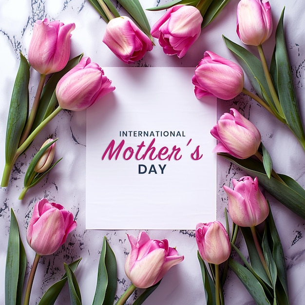 Mothers Day event celebration poster banner and blank template