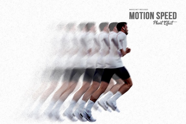 Motion speed photo effect template