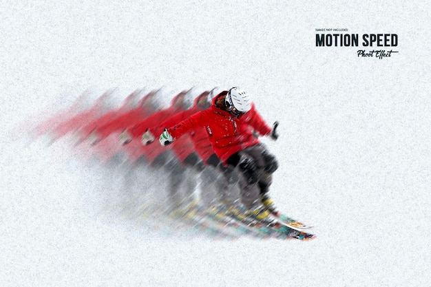 Motion speed photo effect template