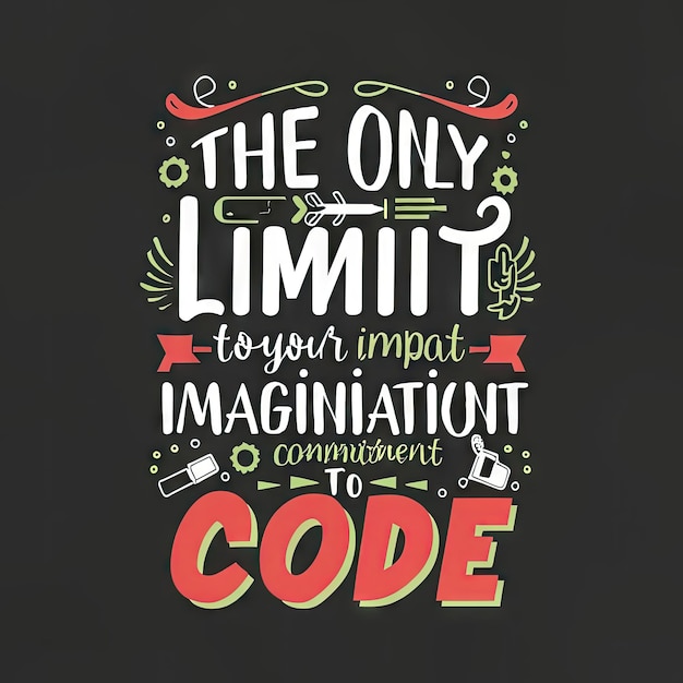 Motivational Tshirt Design Typography for programmers coding Software engineer