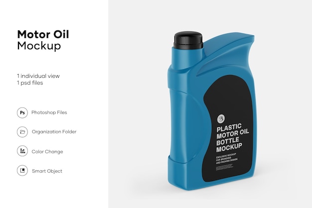 Motor Oil Bottle Mockup