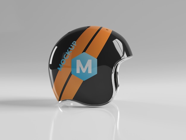 Motorbike Helmet Isolated Mockup