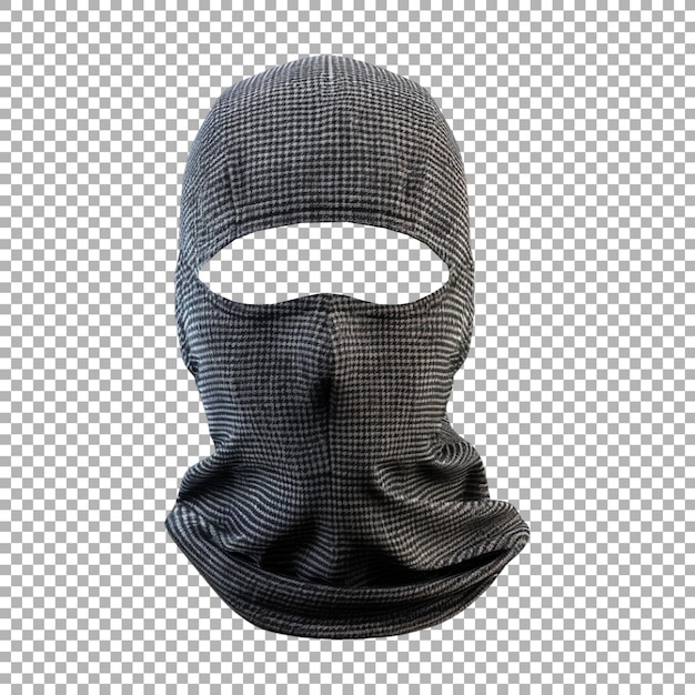 PSD motorcycle balaclava on transparent background ai generated